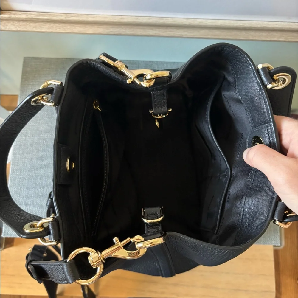 Michael Kors Black Pebbled Leather Handbag - Picture 4 of 5